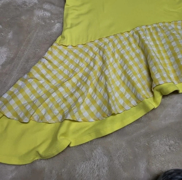 Sweet one eighty love jersey dress yellow size large from korea - Picture 9 of 10